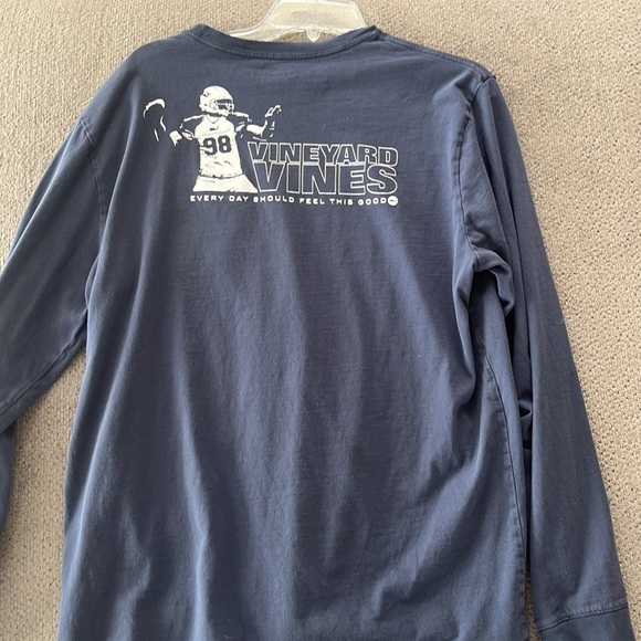 Navy Blue vineyard vines long sleeve T shirt - Picture 2 of 2